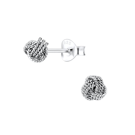 silver earrings bowl