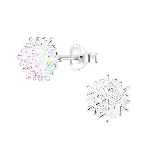 Children's earrings, 925 silver, duck