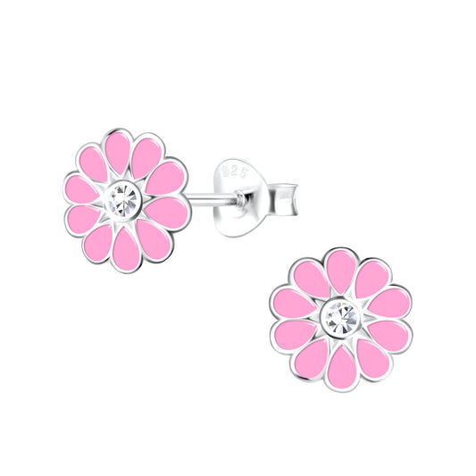 Children's earrings, 925 silver, duck