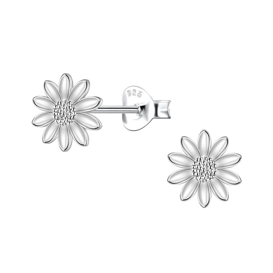 Children's earrings, 925 silver, duck