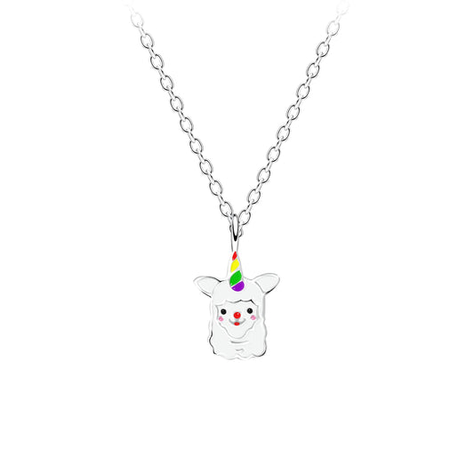 Children's necklace, 925 silver, deer