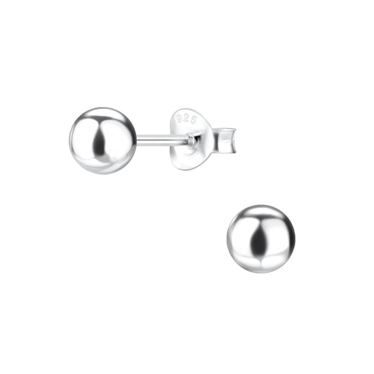silver earrings bowl