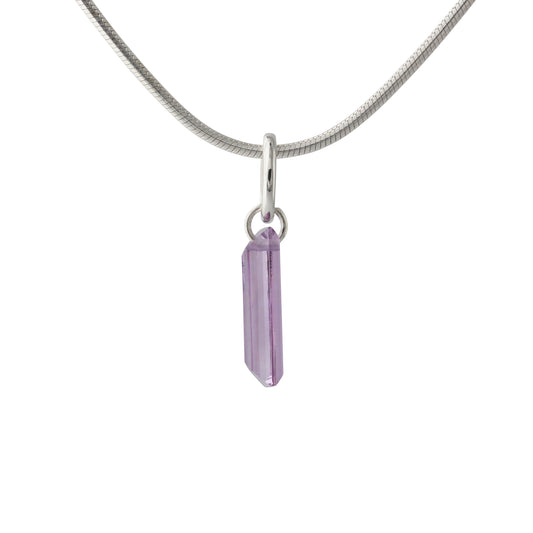 Silberanhänger mit 4x12mm Amethyst