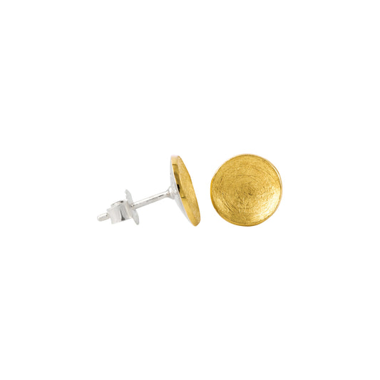 silver earrings bowl | gold-plated