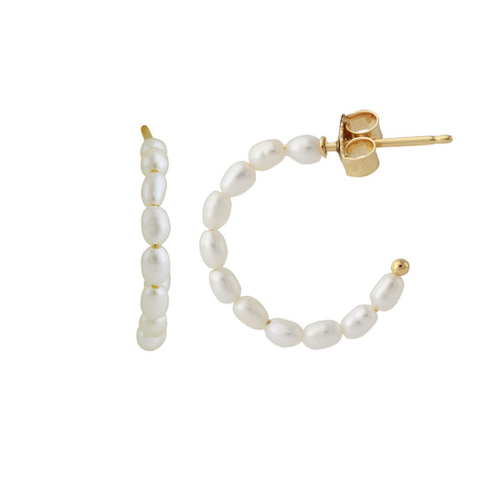 Silver earrings gold-plated with London Blue Topaz | Fine flat