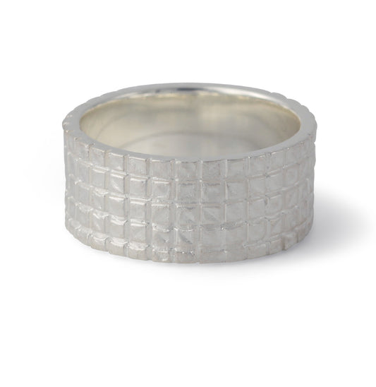 Silberring "Kachel"