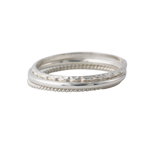 Silberring 3er