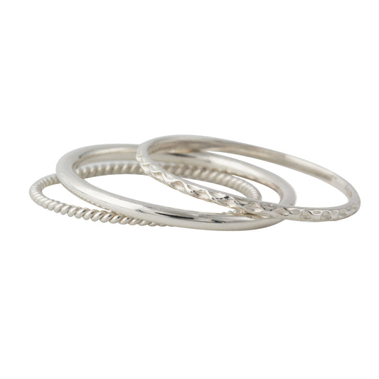 Silberring 3er