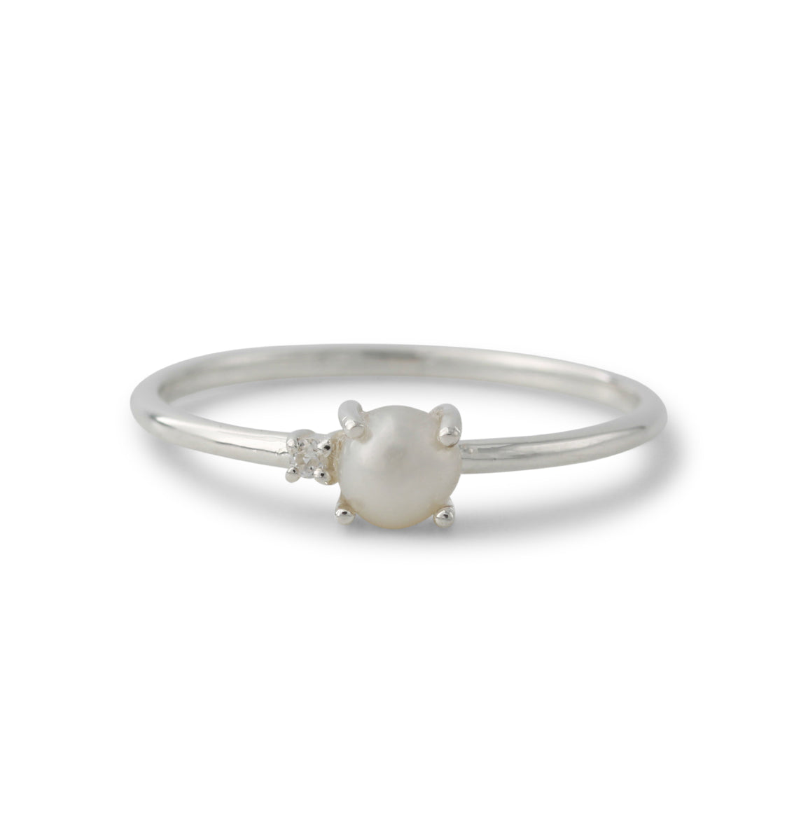 Silberring mit 4x8mm Amazonit & 1,5mm Onyx grün – Campur