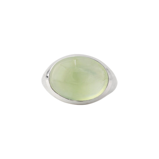 Silberring mit Prehnit