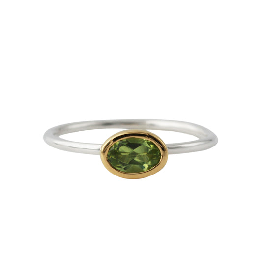 Silver ring with chalcedony | Fine drops