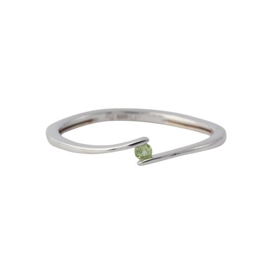 Silberring mit 2mm Peridot