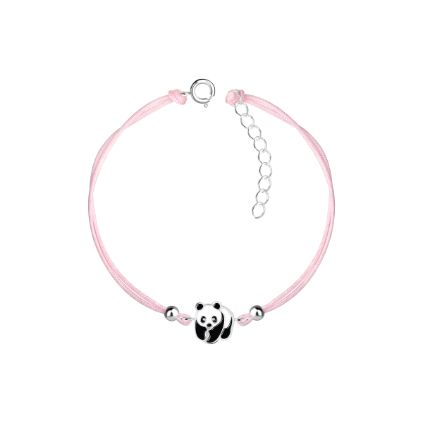 Kinderarmband, 925 Silber, Panda