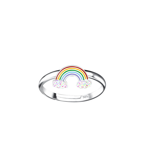 Kinderring, 925 Silber, Regenbogen